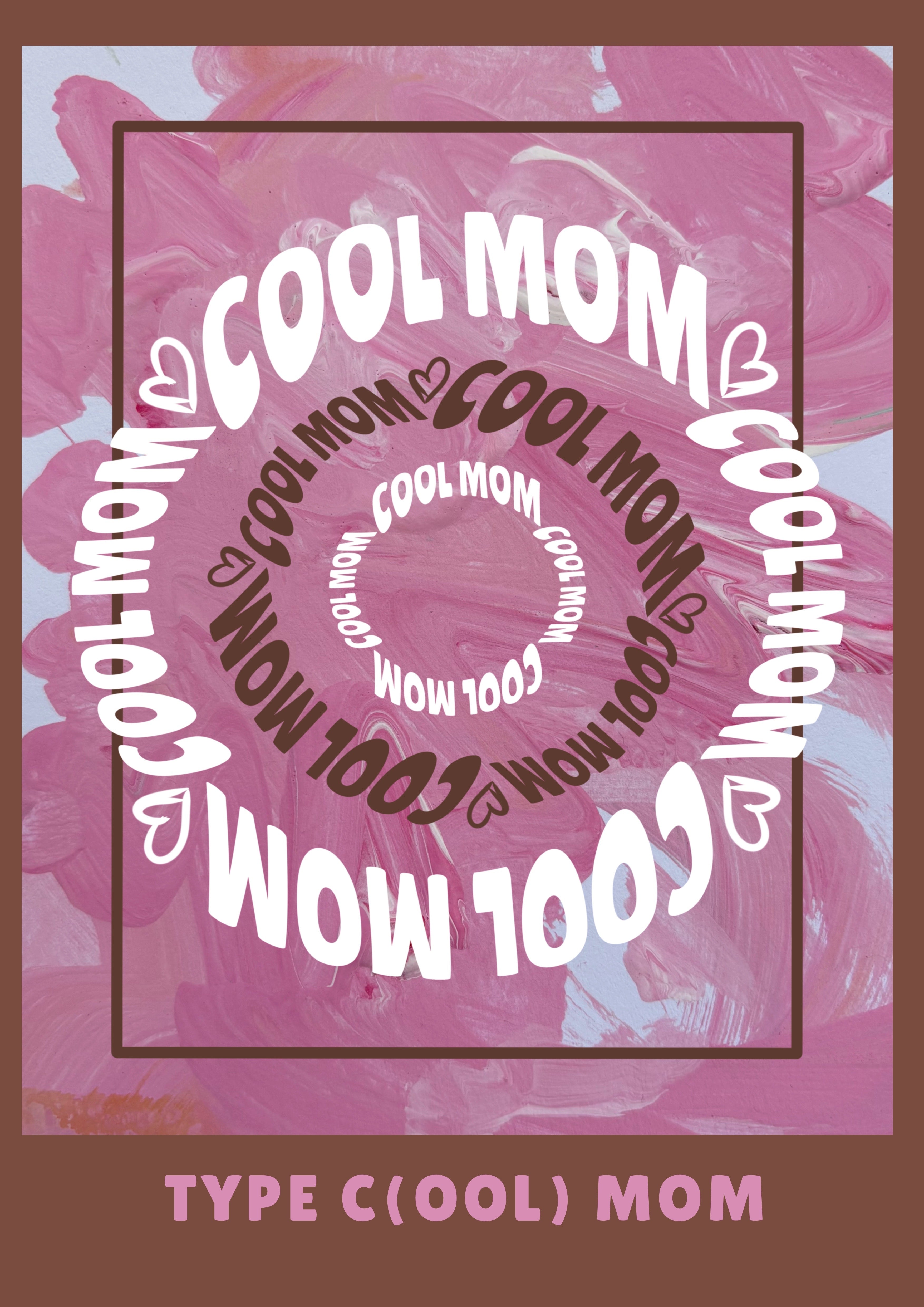 TYPE C(OOL) Chocolat Pink - Oversized Tee