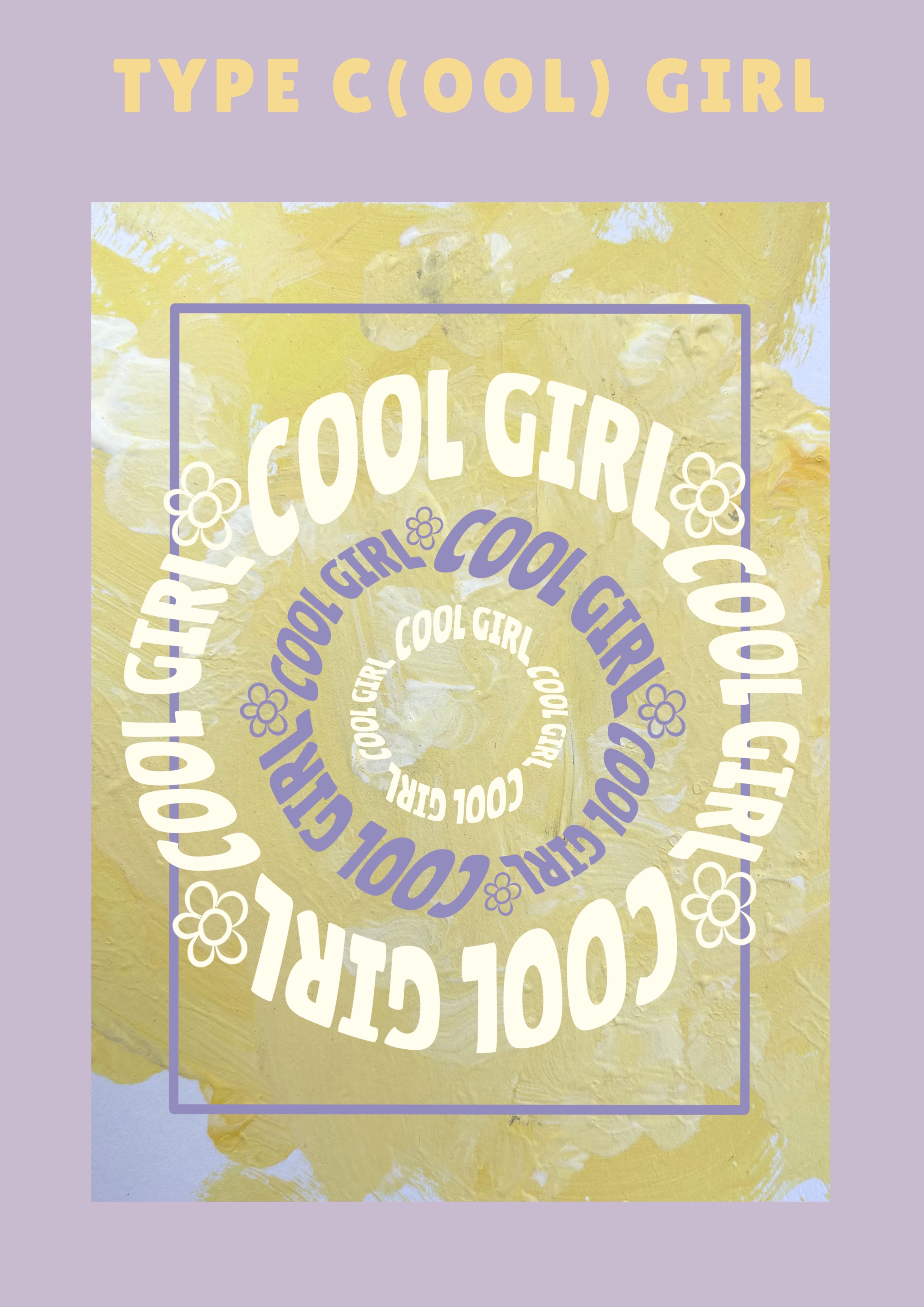 TYPE C(OOL) Lavender Yellow - Oversized Tee