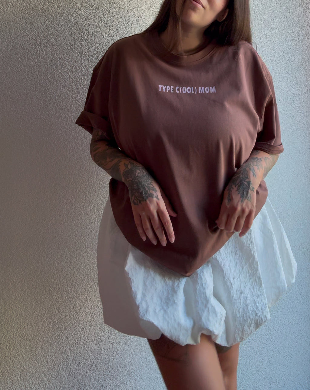 TYPE C(OOL) Chocolat Pink - Oversized Tee