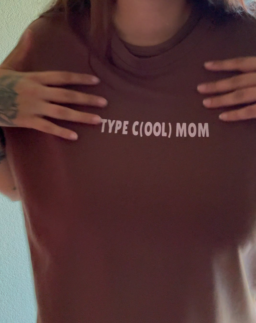 TYPE C(OOL) Chocolat Pink - Oversized Tee