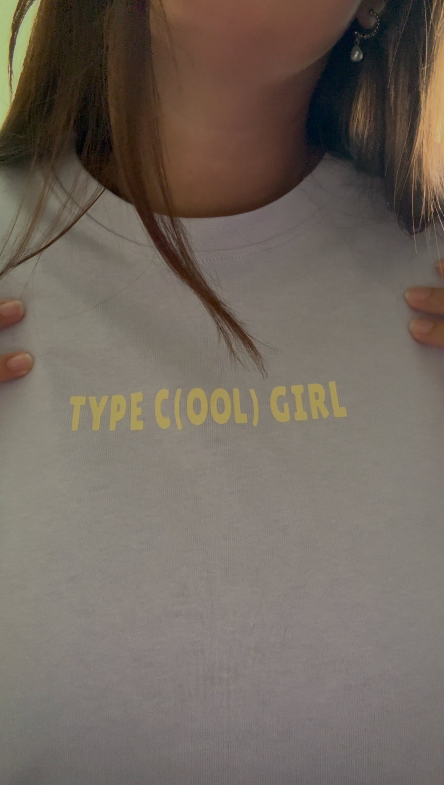 TYPE C(OOL) Lavender Yellow - Oversized Tee